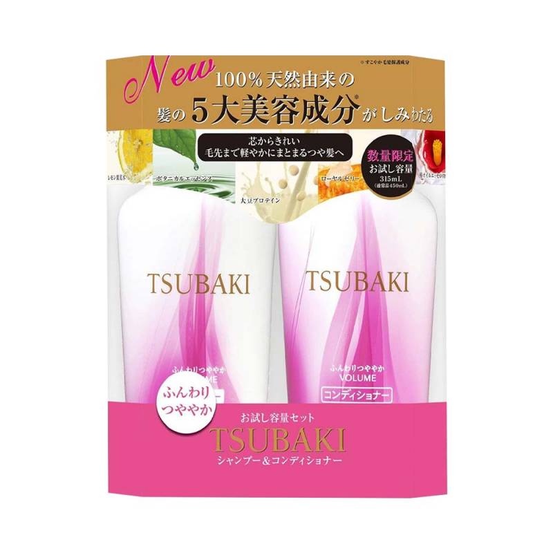 Bộ dầu gội và dầu xả bồng bềnh chắc khỏe Shiseido Tsubaki Volume 450ml.